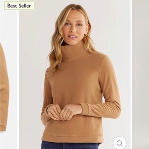 Dudley Stephens Park Slope Turtleneck in Vello Fleece